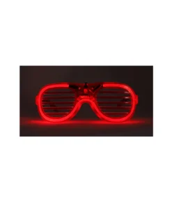 Neon Red LED Shutter Glasses 15.5 x 6cm