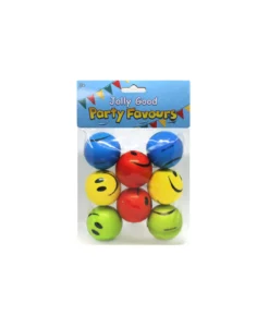Neon Squeeze Smiley Stress Balls 8pk