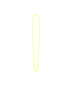 Neon Yellow Beads Necklace