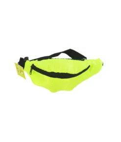 Neon Yellow Sequin Waist Bag