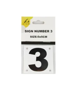 Number 3 Sign 5x5cm