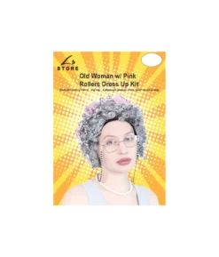 Old Woman With Curlers Dress Up Kit