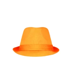 Orange Neon Fedora
