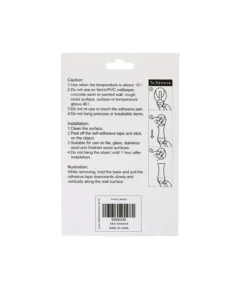 5 Oval Hooks +6 Adhesive
