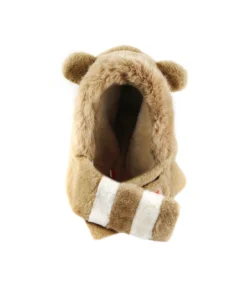 Panda Fluffy Windproof Hat and Scarf
