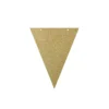 Paper Flag Banner Glitter Gold 8pk