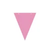 Paper Flag Banner With Ribbon Light Pink 8pk