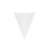 Paper Flag Banner With Ribbon White 8pk