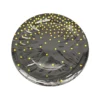 Paper Plate Black With Gold Dots 12pc x 9in