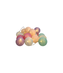 Pastel Cotton Ball Lights 20 LED