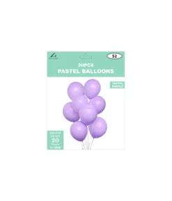 Pastel Purple Latex Balloons 12inch 20pk