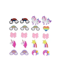 20pc Rainbow&Unicorn DIY Decoration with 30pc Glue Dots