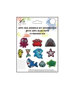 20pc Sea Animals DIY Decoration with 30pc Glue Dots