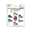 20pc Shoe Design DIY Decoration with 30pc Glue Dots