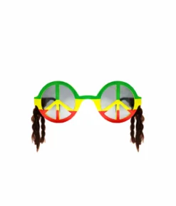 Peace Sign Rasta Party Glasses