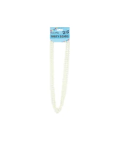 Pearl White Bead Necklaces 84cm 4pk