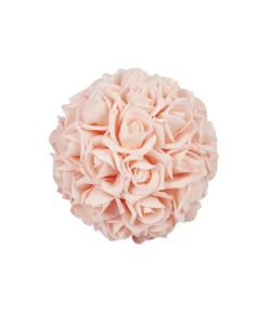 Pink Artificial Craft Rose Ball 18cm