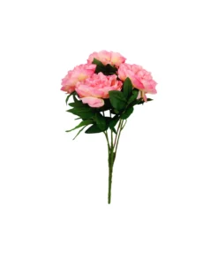 Pink Big Peony 5 Head 48cm