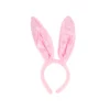 Pink Bunny Ears Plush Headband
