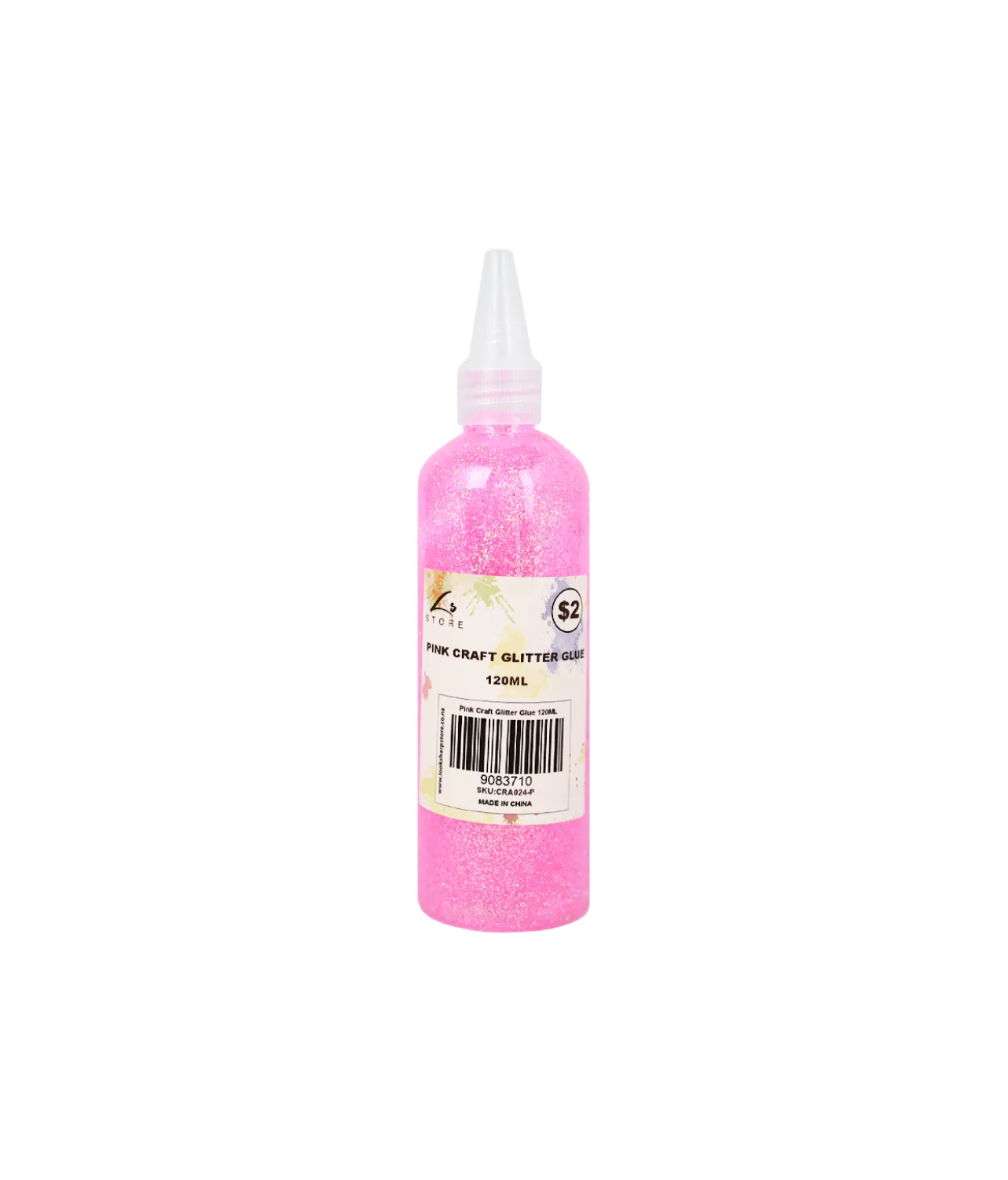 Pink Craft Glitter Glue 120ml
