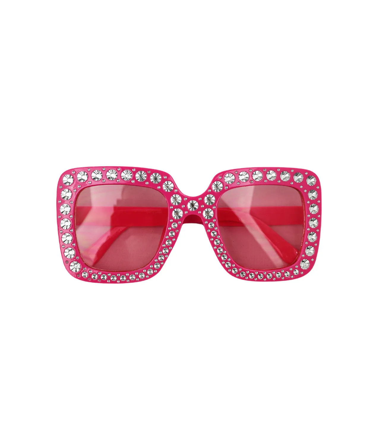 Pink Diamante Party Glasses