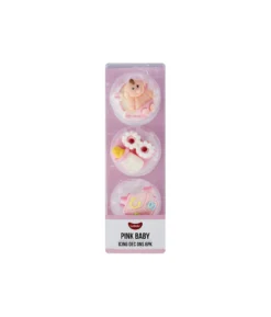 Pink Edible Baby Icing Decorations 6pk