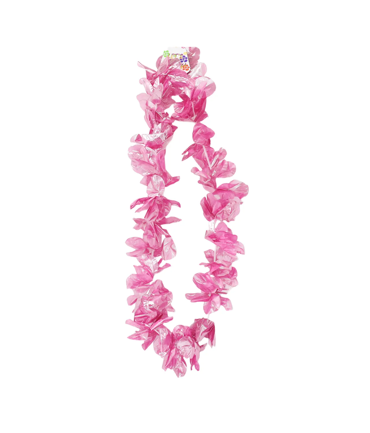 Pink Metallic Flower Lei