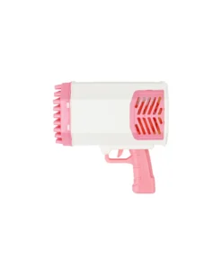 Pink Rocket Launcher Bubble Gun