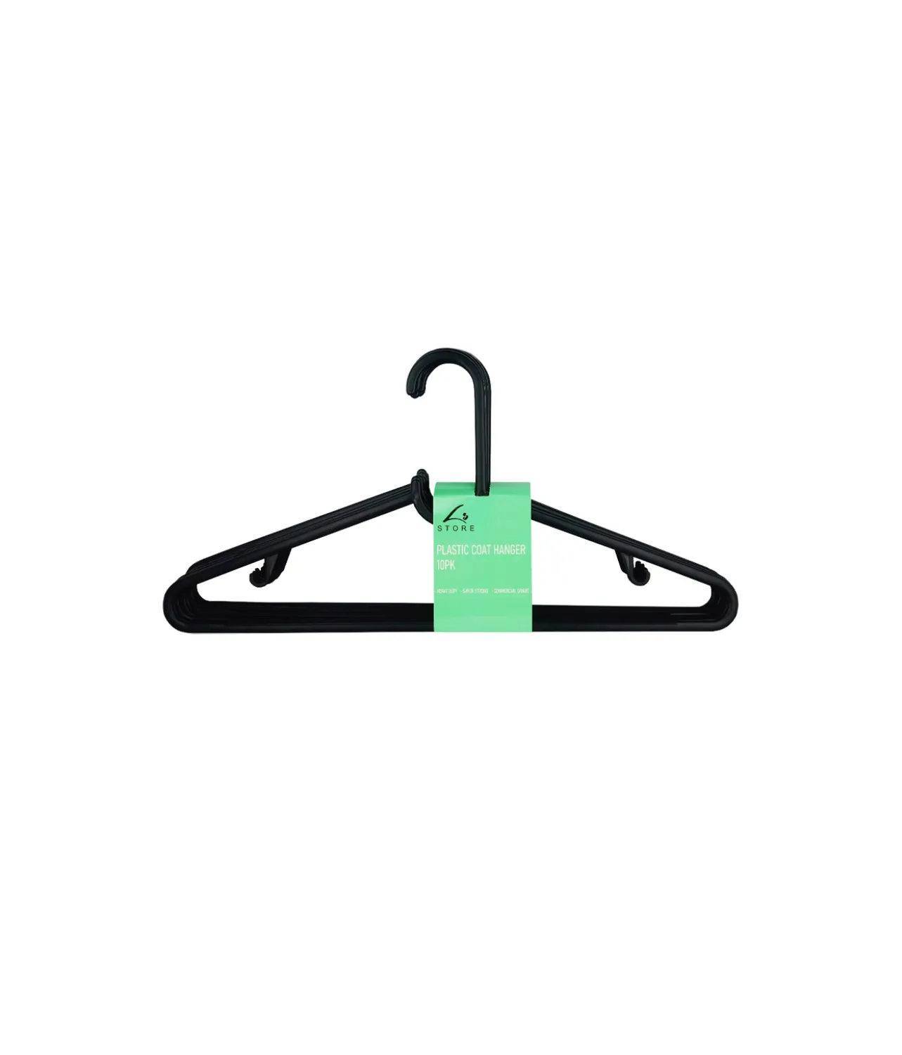 Plastic Coat Hanger 10pk