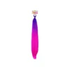 Purple Hot Pink Party Wig 65cm