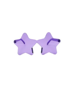 Purple Solid Color Party Star Glasses