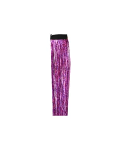 Purple Tinsel Hair Extension Clip 1pc
