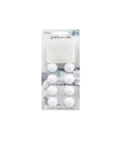 Quilt Fastener Clips White 8pk