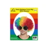Rainbow Curly Wig With Glasses Party Set
