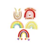 Rainbow DIY Cloth Patch 5pc