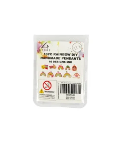 Rainbow DIY Handmade Pendants 10pc