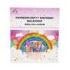 Rainbow Happy Birthday Backdrop 100x150cm