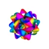 Rainbow Matte Gift Bow 20cm 1pc