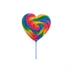 Rainbow Mega Heart Swirly Pop 1pc
