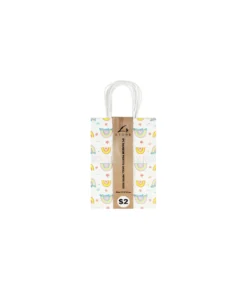 Rainbow Printed Small Paper Bags 21cm 4pk