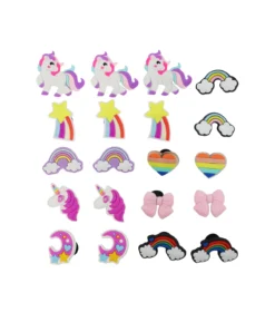 Rainbow & Unicorn Shoe Charms 20pc