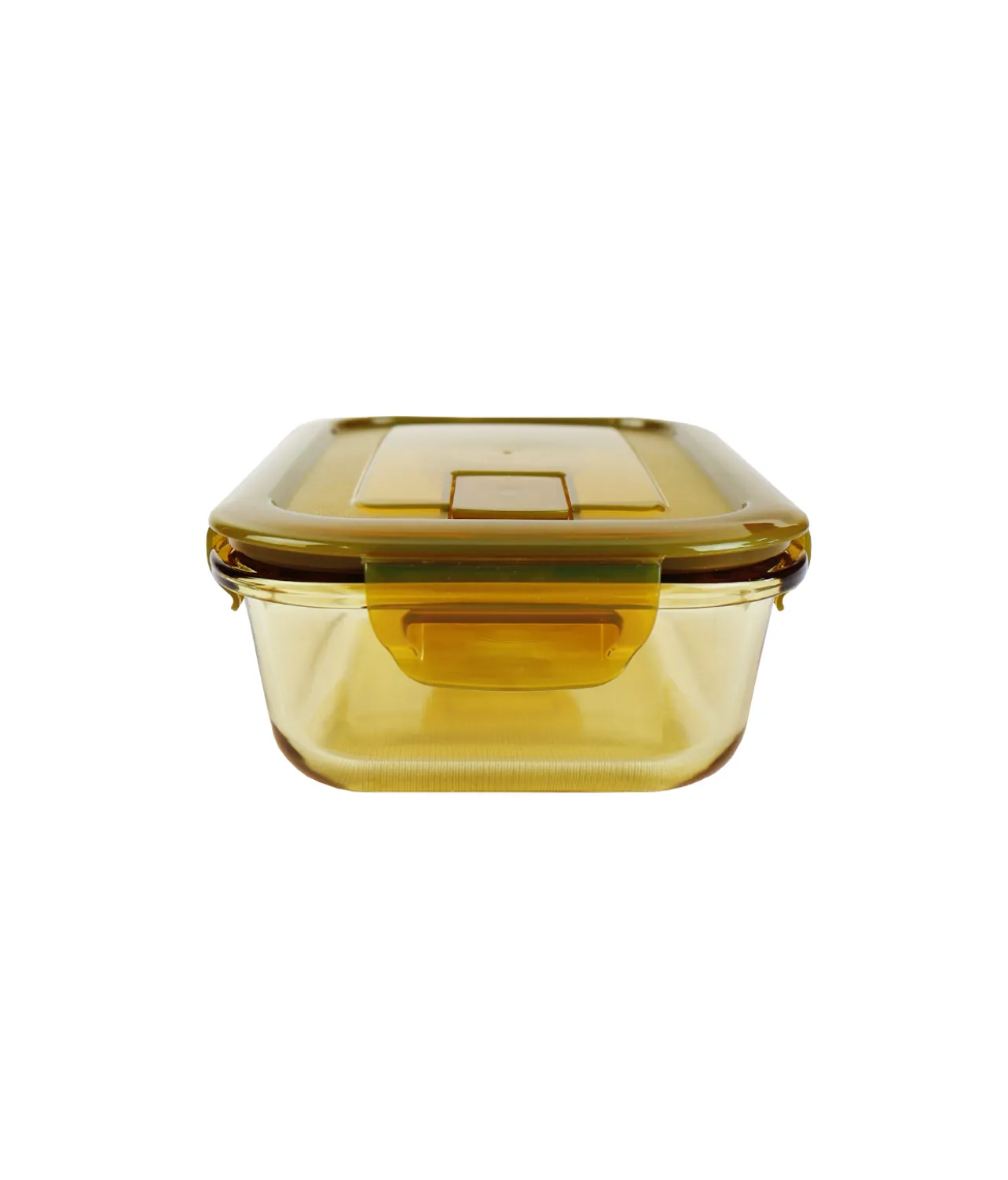 Rectangle Amber Borosilicate Glass Container 370ml