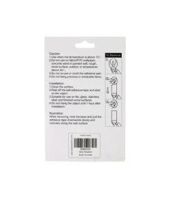 5 Rectangle Hooks +6 Adhesive