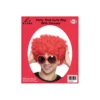 Red Curly Wig With Glasses Party Set