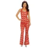 Red Disco Jumpsuit Adult