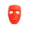 Red Full Face Plastic Mask