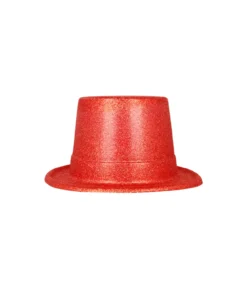 Red Glitter Top Hat