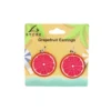Red Grapefruit Earrings 5.5cm