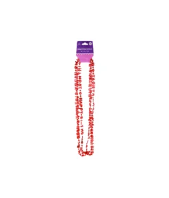 Red Happy Birthday Necklaces 78cm 3pk