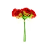 Red 5 Head Peony Bunch 30cm